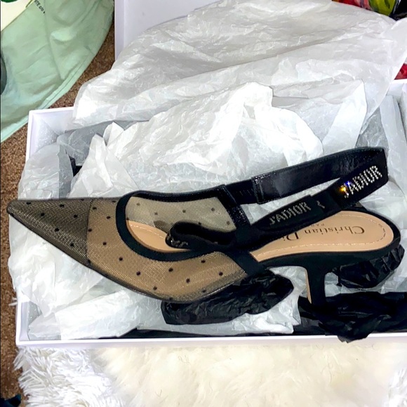 Dior sling back heels